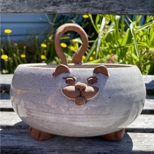 Cat Planter Handmade